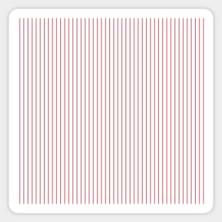 white and red stripes, valentines day, red, white, stripes, pattern Sticker